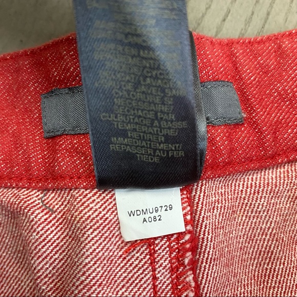 NWT Liz Claiborne Red Capri Cotton Jeans Women’s Size 14 - Picture 12 of 14